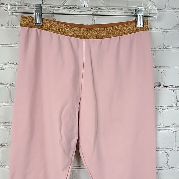 Carter's Girls Dusty Pink Knit Leggings Size 14 Soft Casual Lounge Stretch Pants - Picture 2 of 7